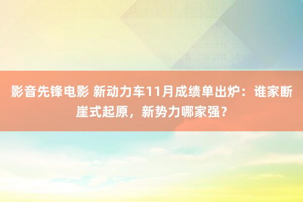 影音先锋电影 新动力车11月成绩单出炉：谁家断崖式起原，新势力哪家强？