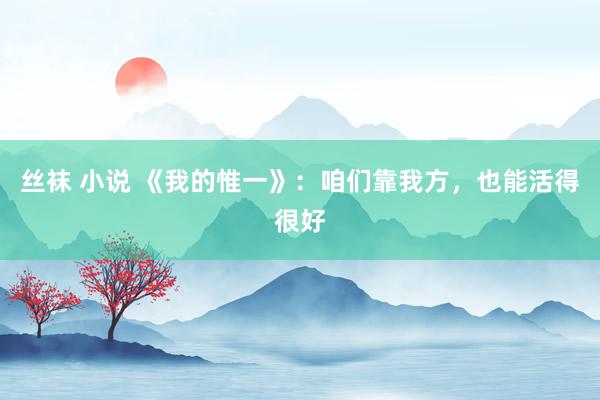 丝袜 小说 《我的惟一》：咱们靠我方，也能活得很好